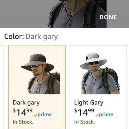 Color Dark gary