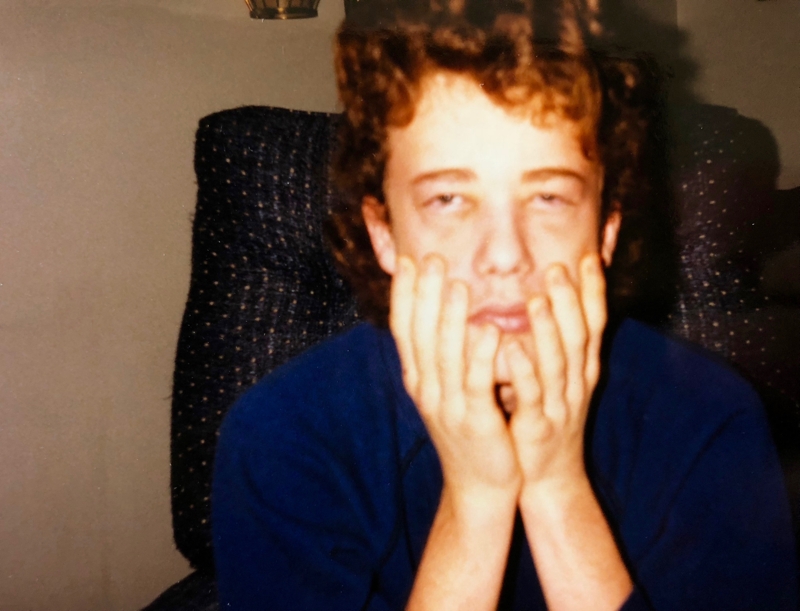 Four days after the car wreck of Nov 1989 - 1