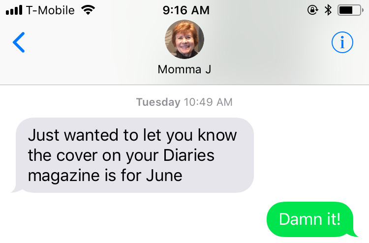 June on the July cover