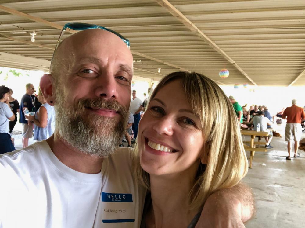 Sara and I at the district picnic