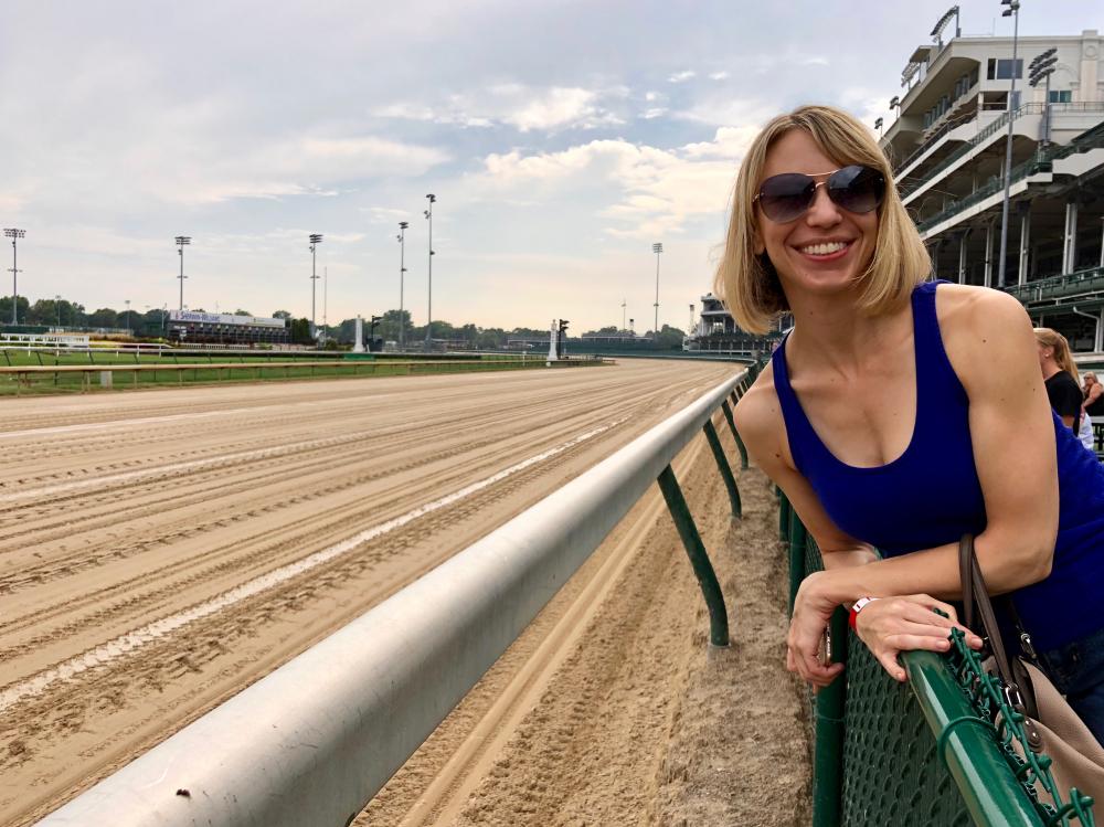 Sara at Churchill Downs