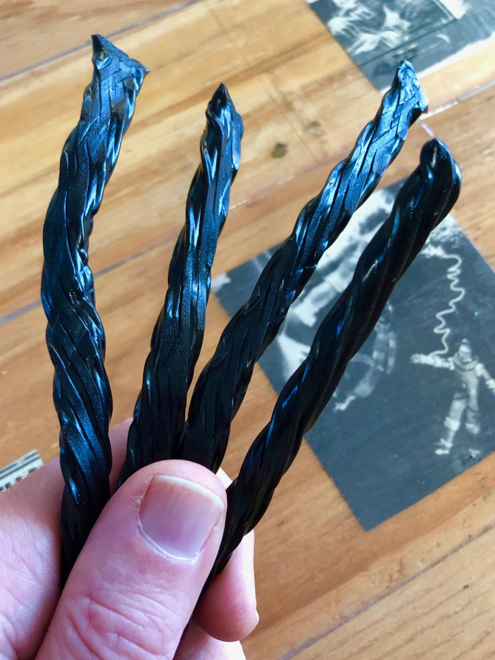 A handful of black licorice