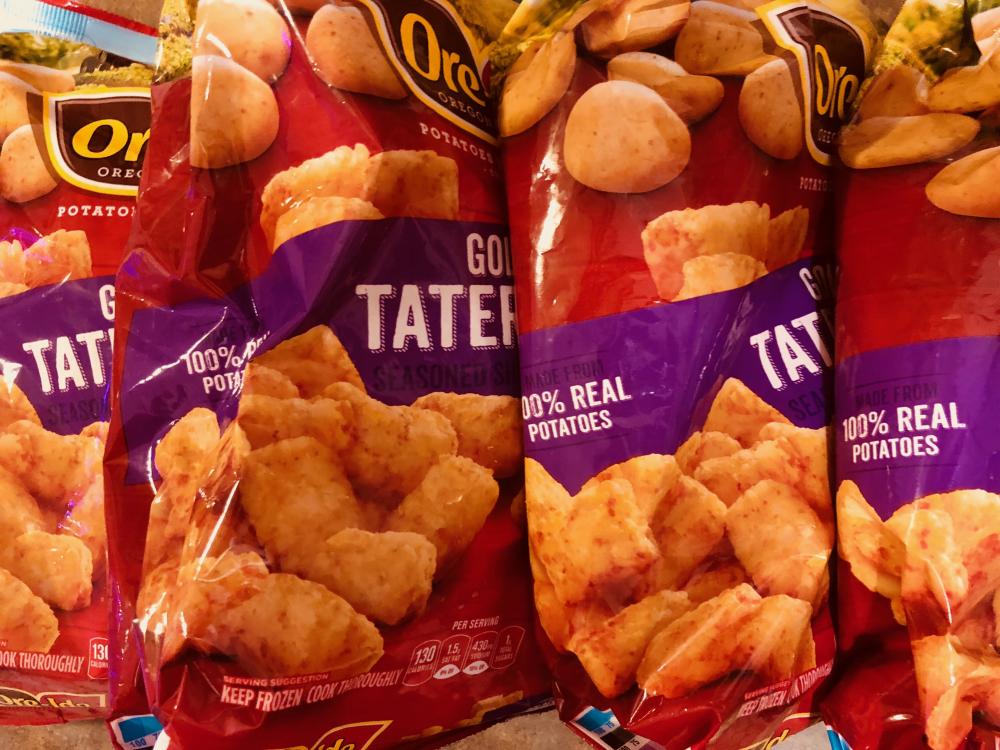 8 pounds of tater tots