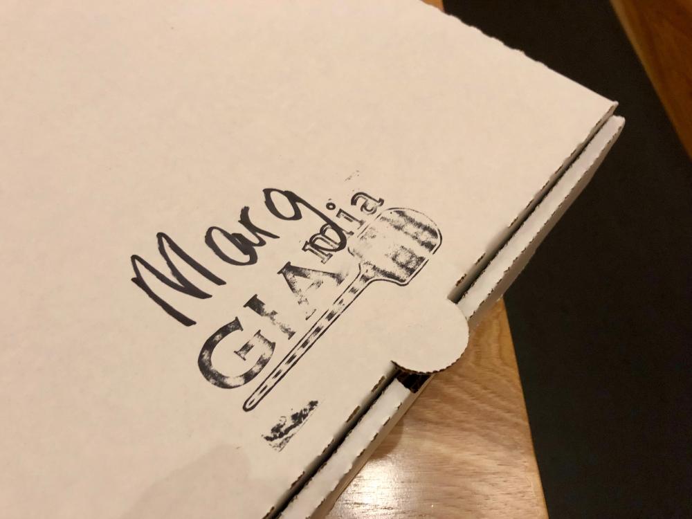 Generic pizza box from GIA MIA