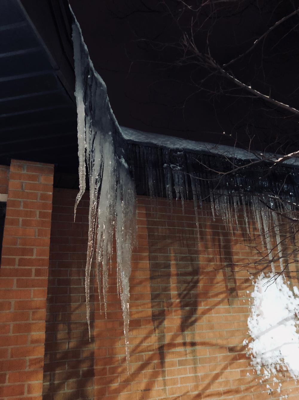Icicles as big as me