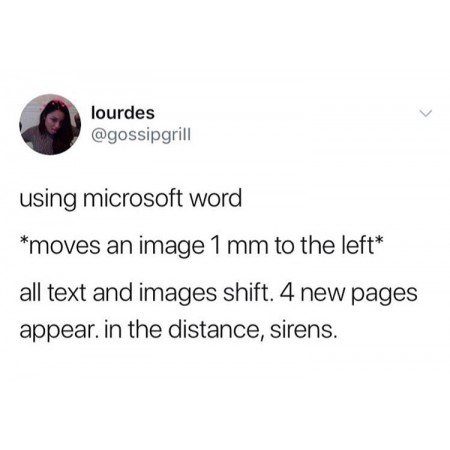 using microsoft word