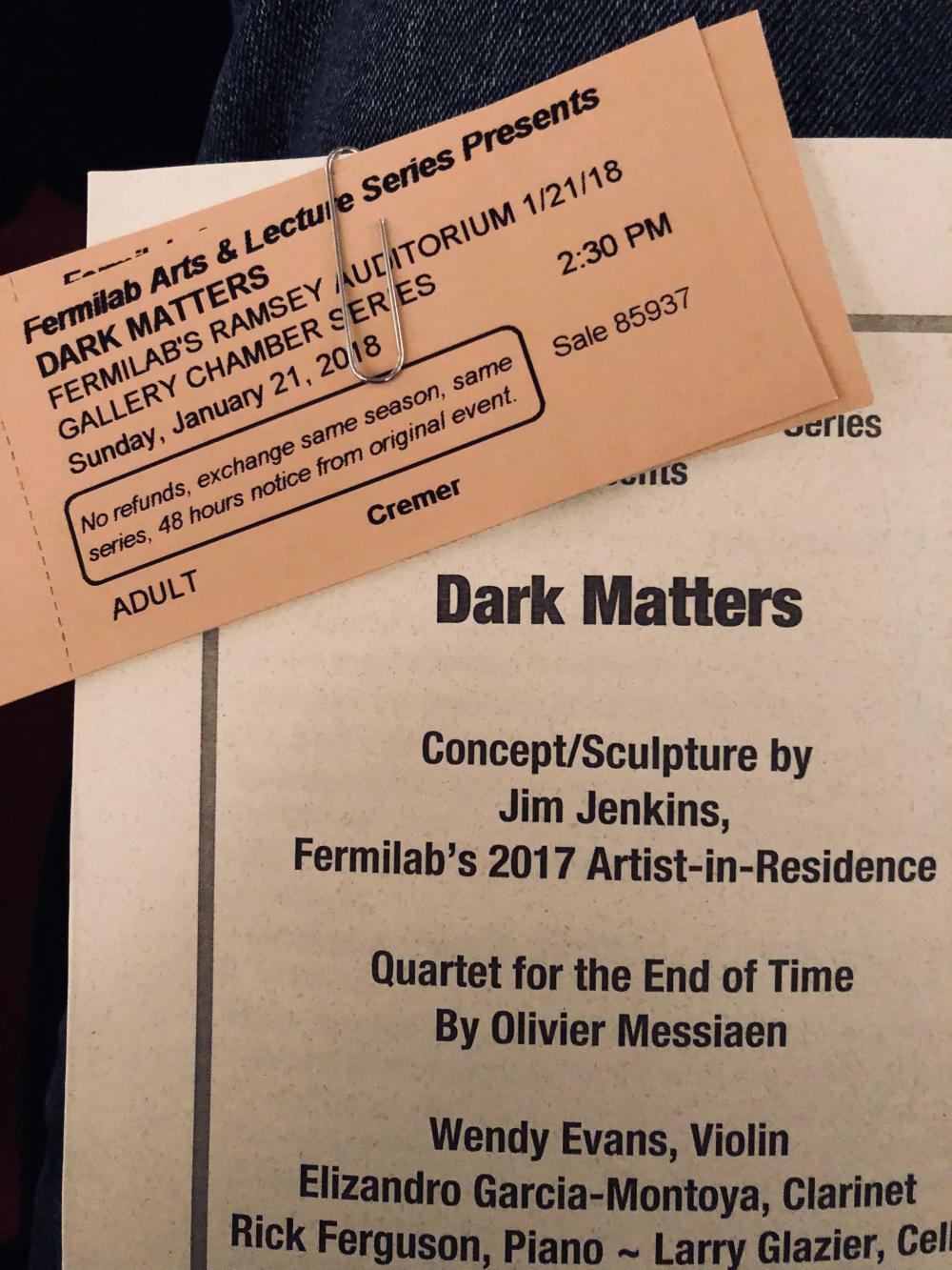 Dark Matters tickets