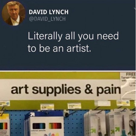 Literally all you need to be an artist
