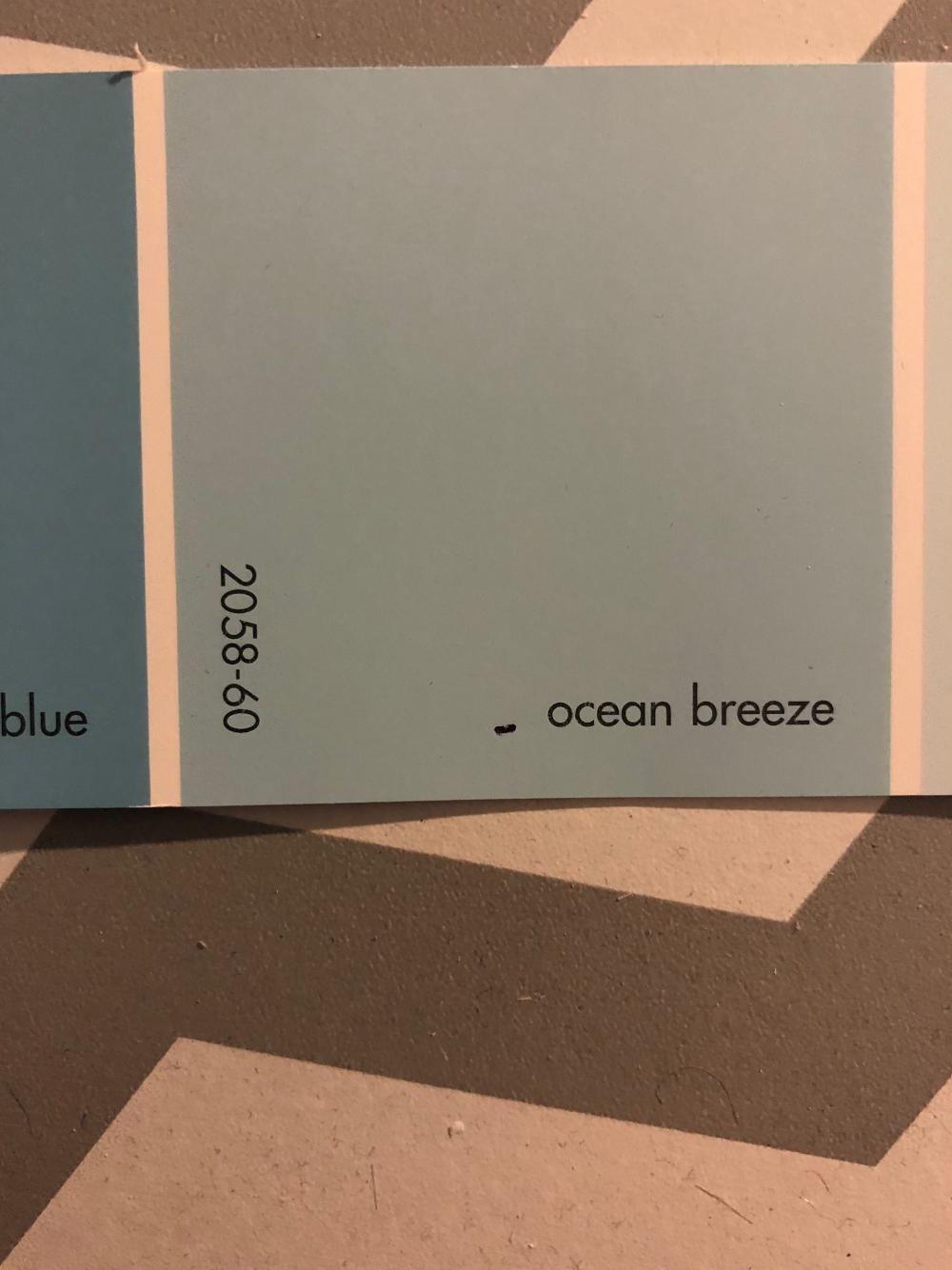 Ocean breeze swatch