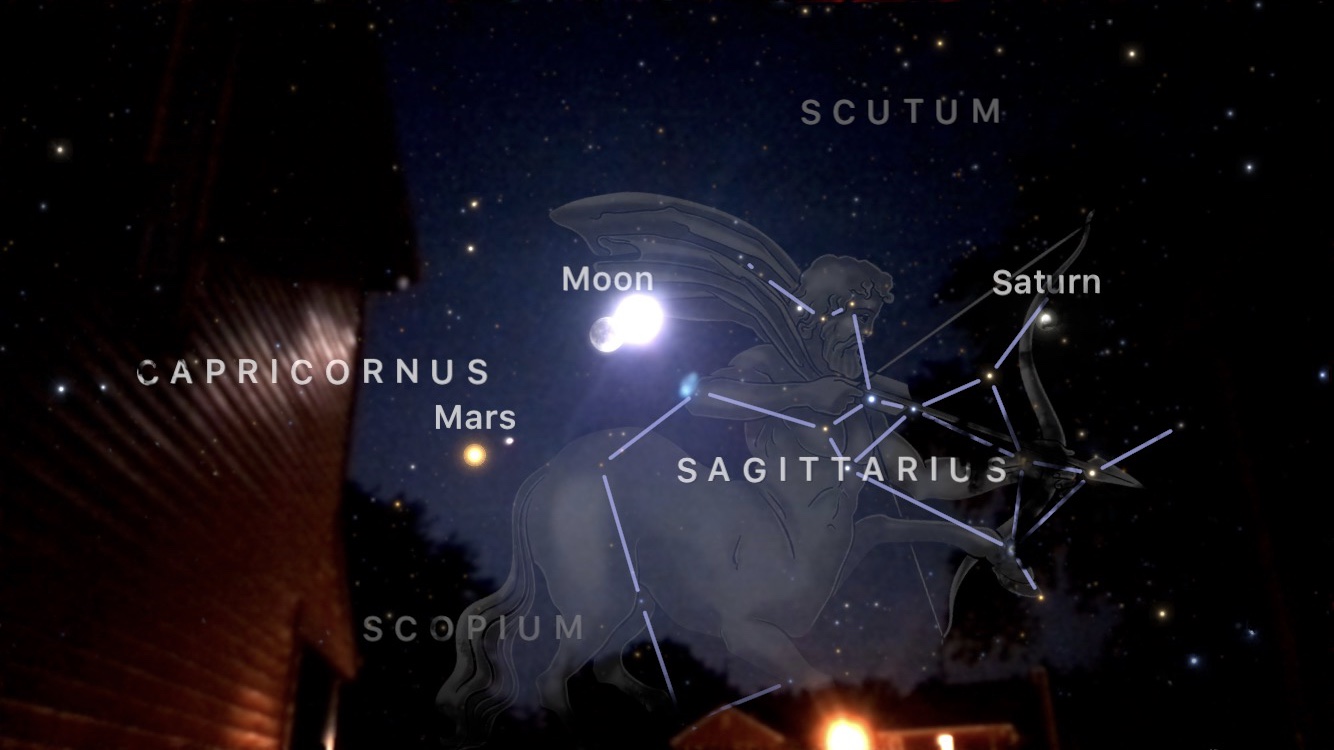 AR photo of the southern sky