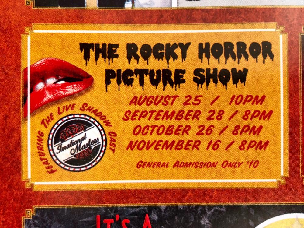 Rocky Horror at the Egyptian Theatre August 25th