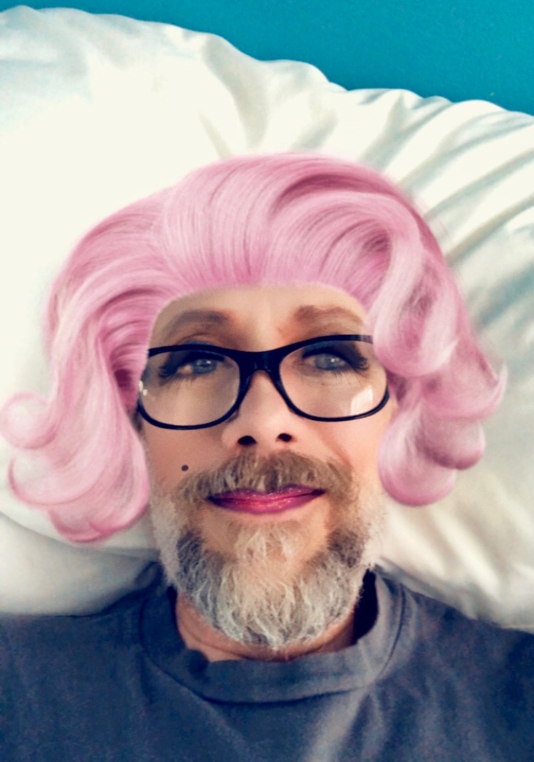 Snapchat wife with pink hair
