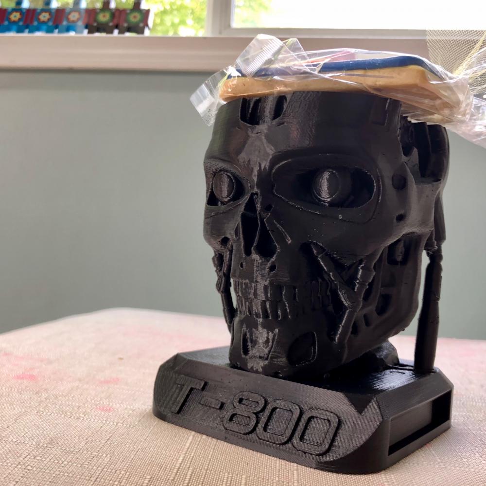 3D-printed Terminator bust