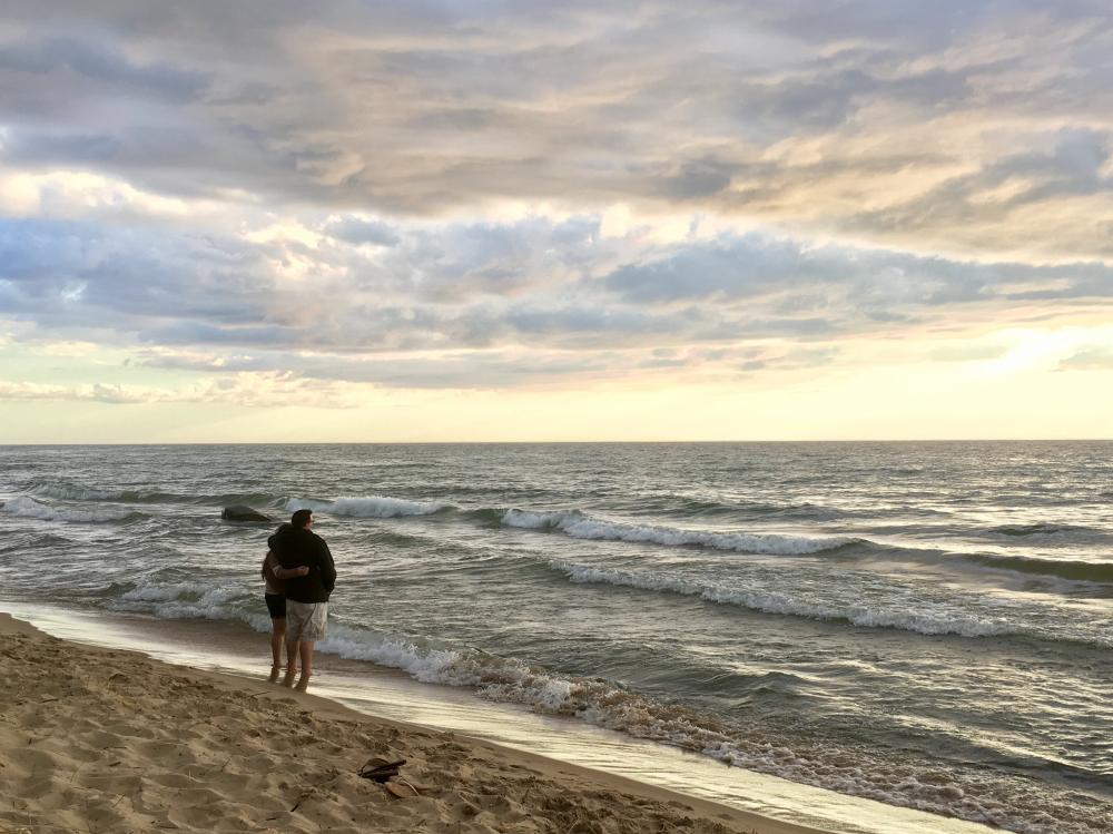 The Lake Michigan love birds
