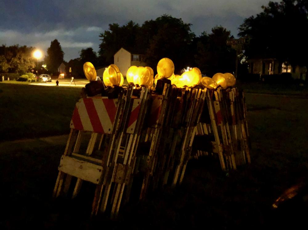 Barricades huddled odiously