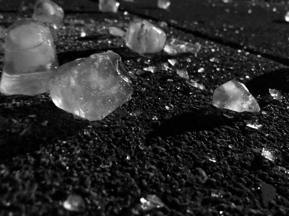 Icecubes, black and white 3