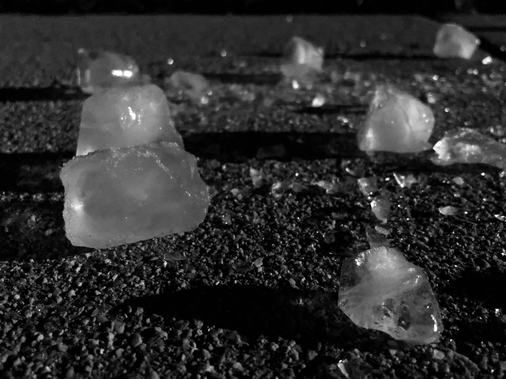Icecubes, black and white 4
