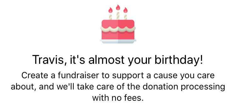 Facebook - create a fundraiser