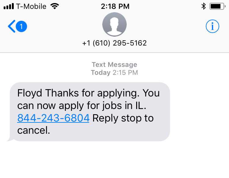 Floyd, thanks for applying