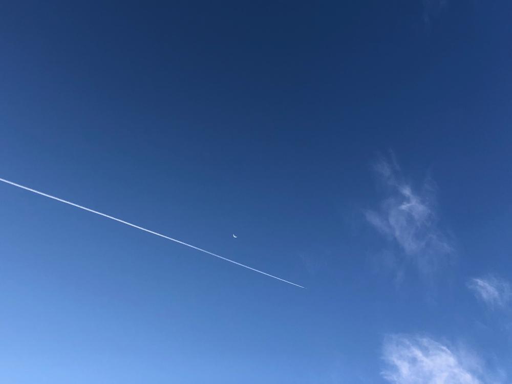Jet with Moon