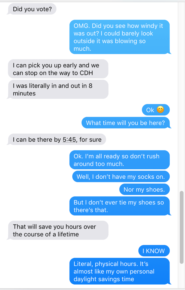 My own personal daylight savings time