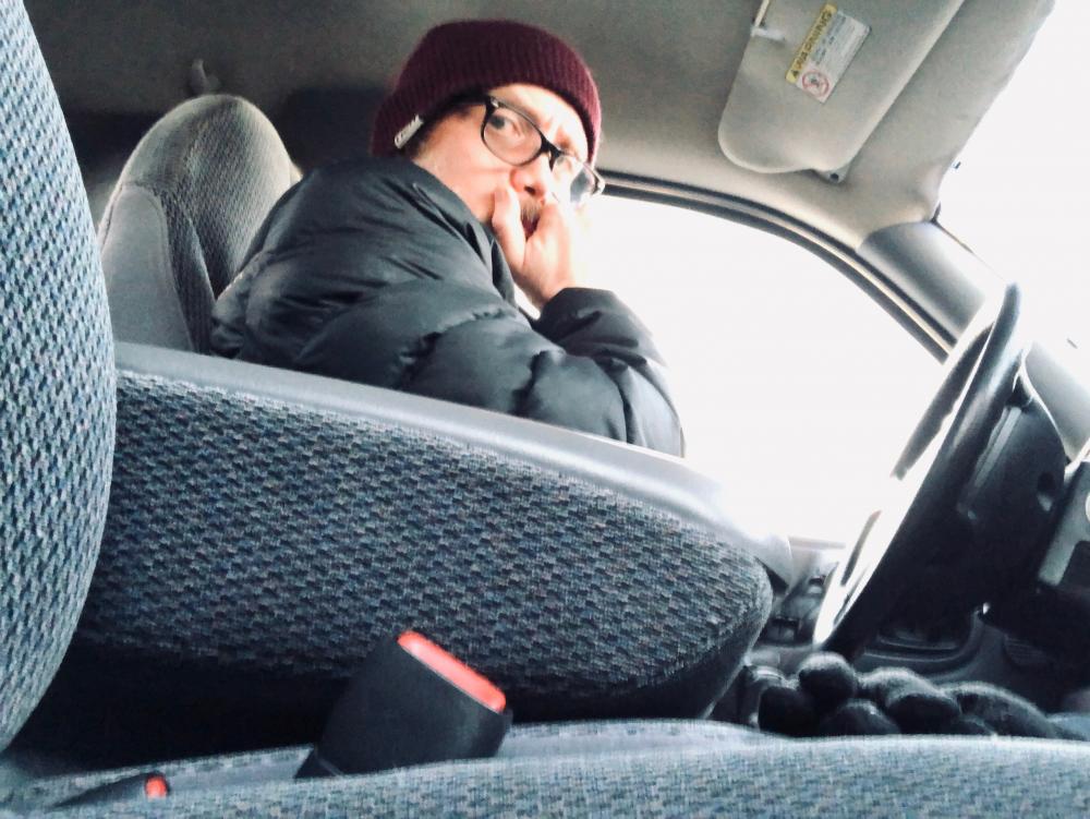 View from the passenger seat