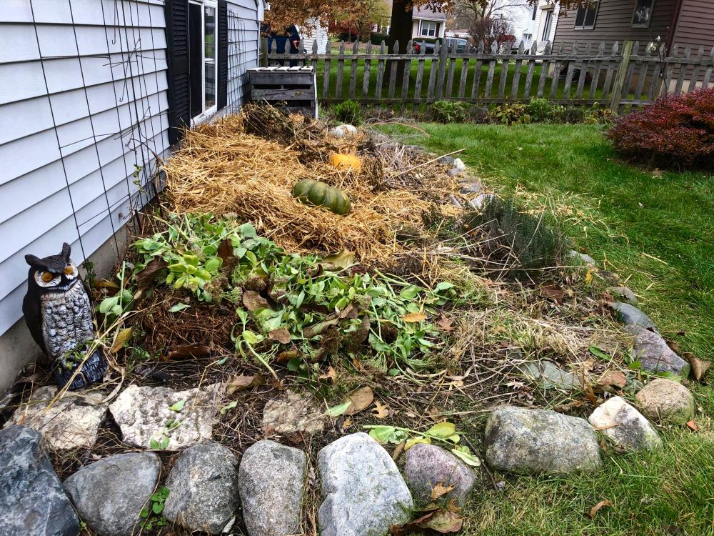 garden compost pile