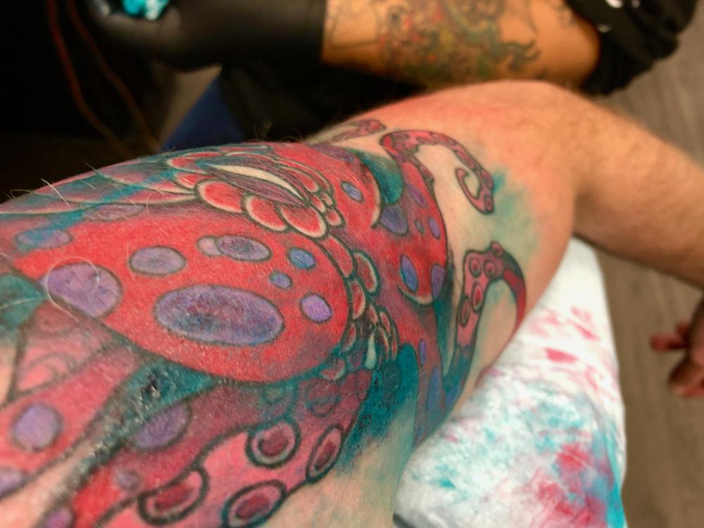 Octopus tattoo, finale
