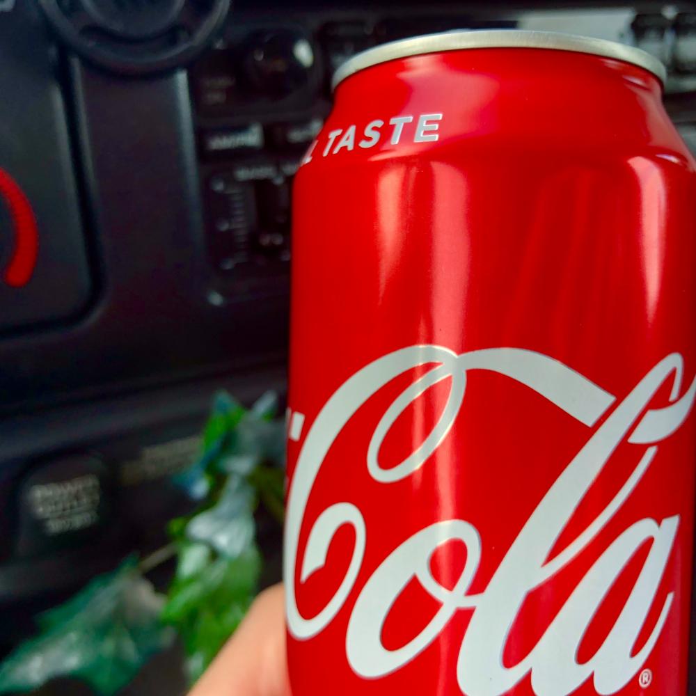 16 ounce Coke can