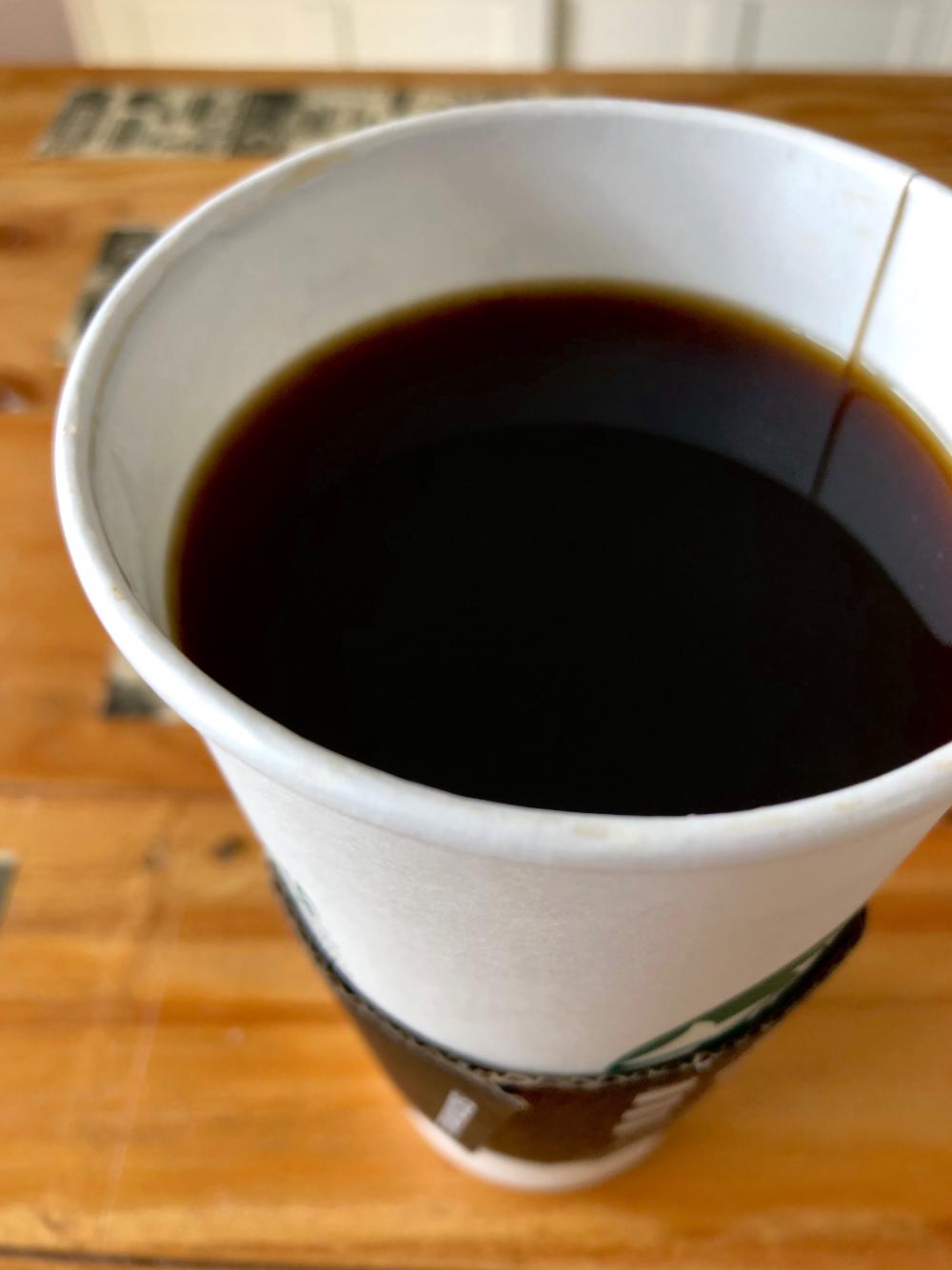 Coffee black, like my soul