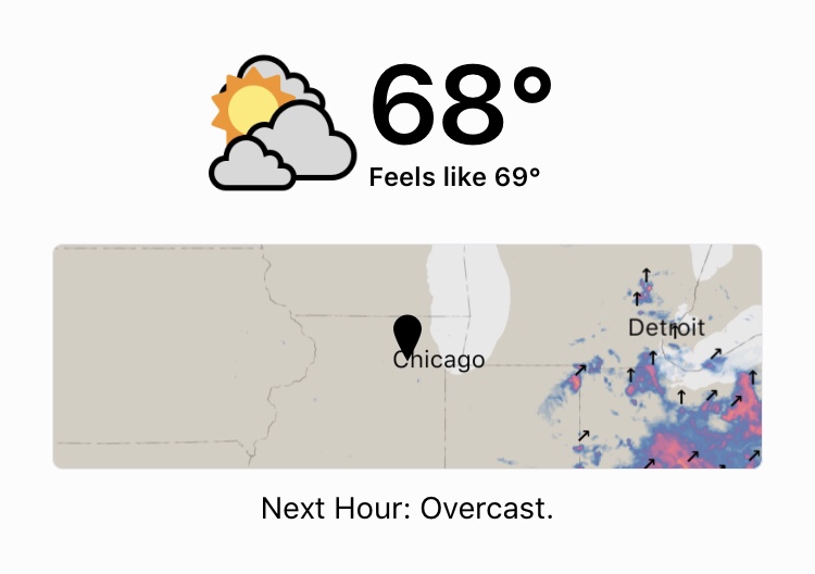 It s 68 F in Geneva right now