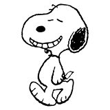 Snoopy smiling