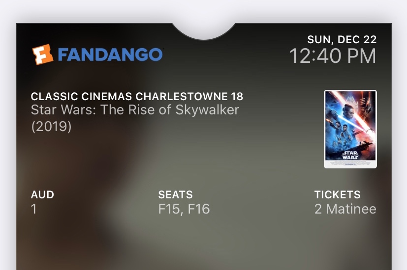 The Rise of Skywalker ticket