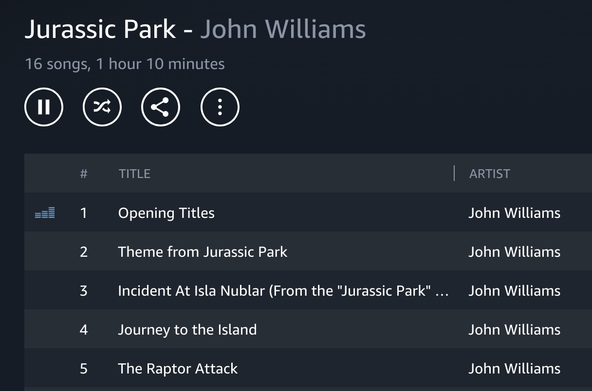 Jurassic Park - now playing