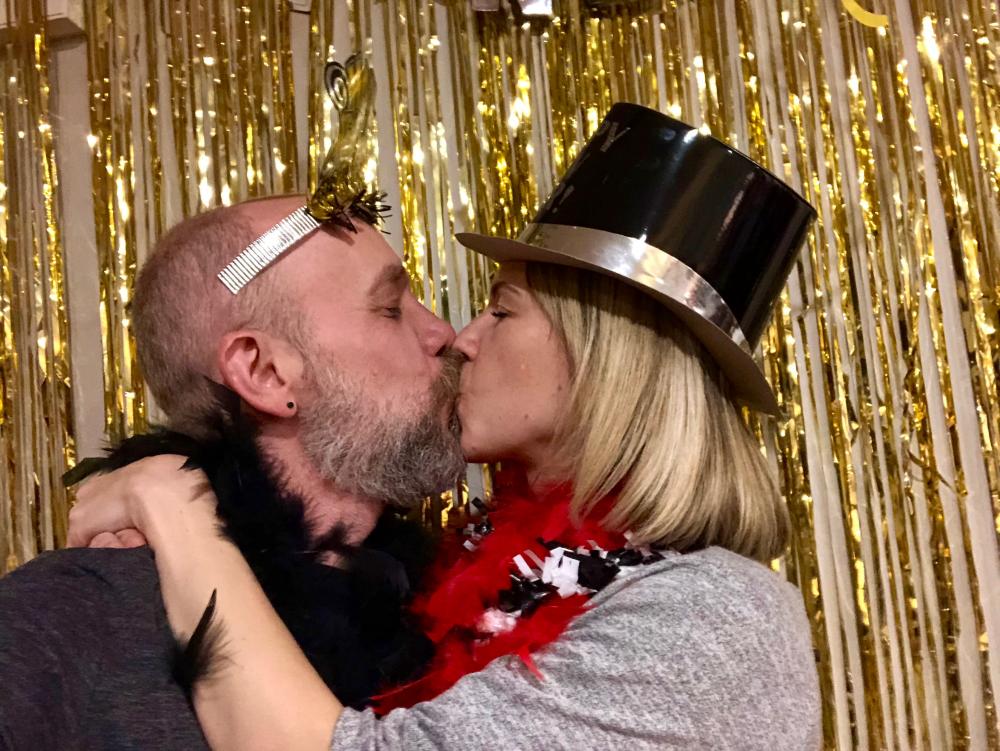 Sara and I on NYE 2018 2