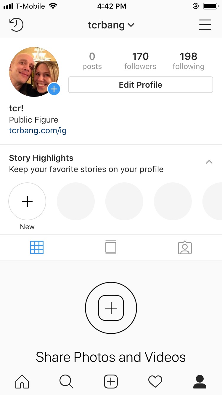 Instagram account purged