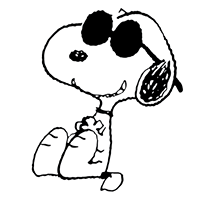 Snoopy in shades