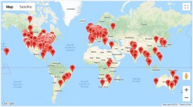 Visitor locations for the last 30 days