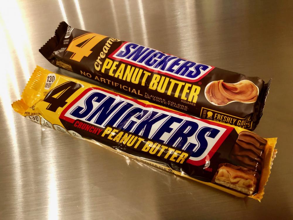 Snicker candy bar choices