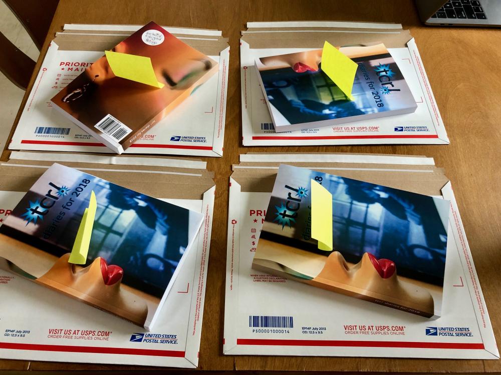 diaries for 2018 book shipping
