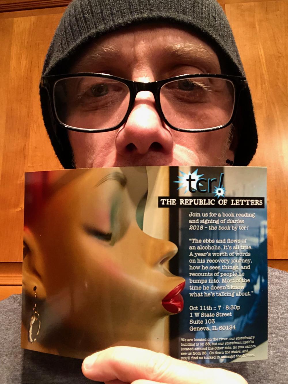 tcr with diaries book reading flier