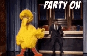 big bird party on