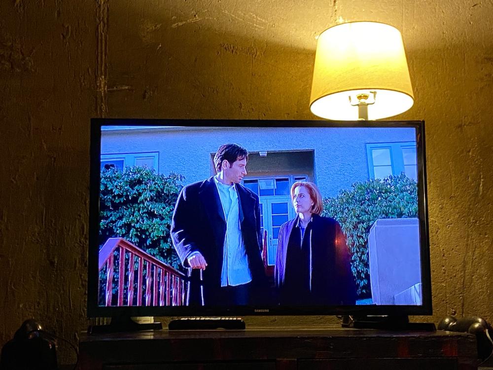 X-Files on the TV