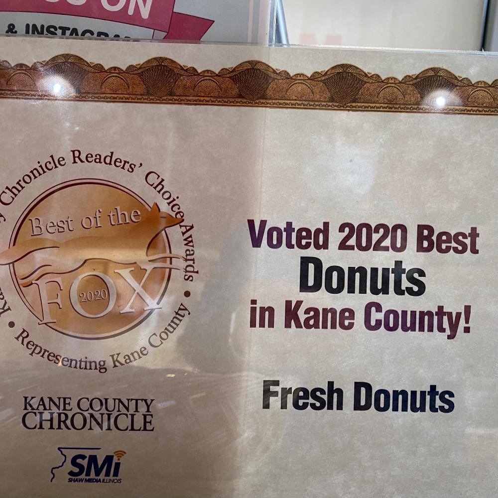 Voted 2020 Best Donuts in Kane County