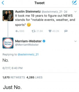 merriam webster says no to news acronym