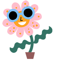 Scandinavian Spring Happy dancing flower