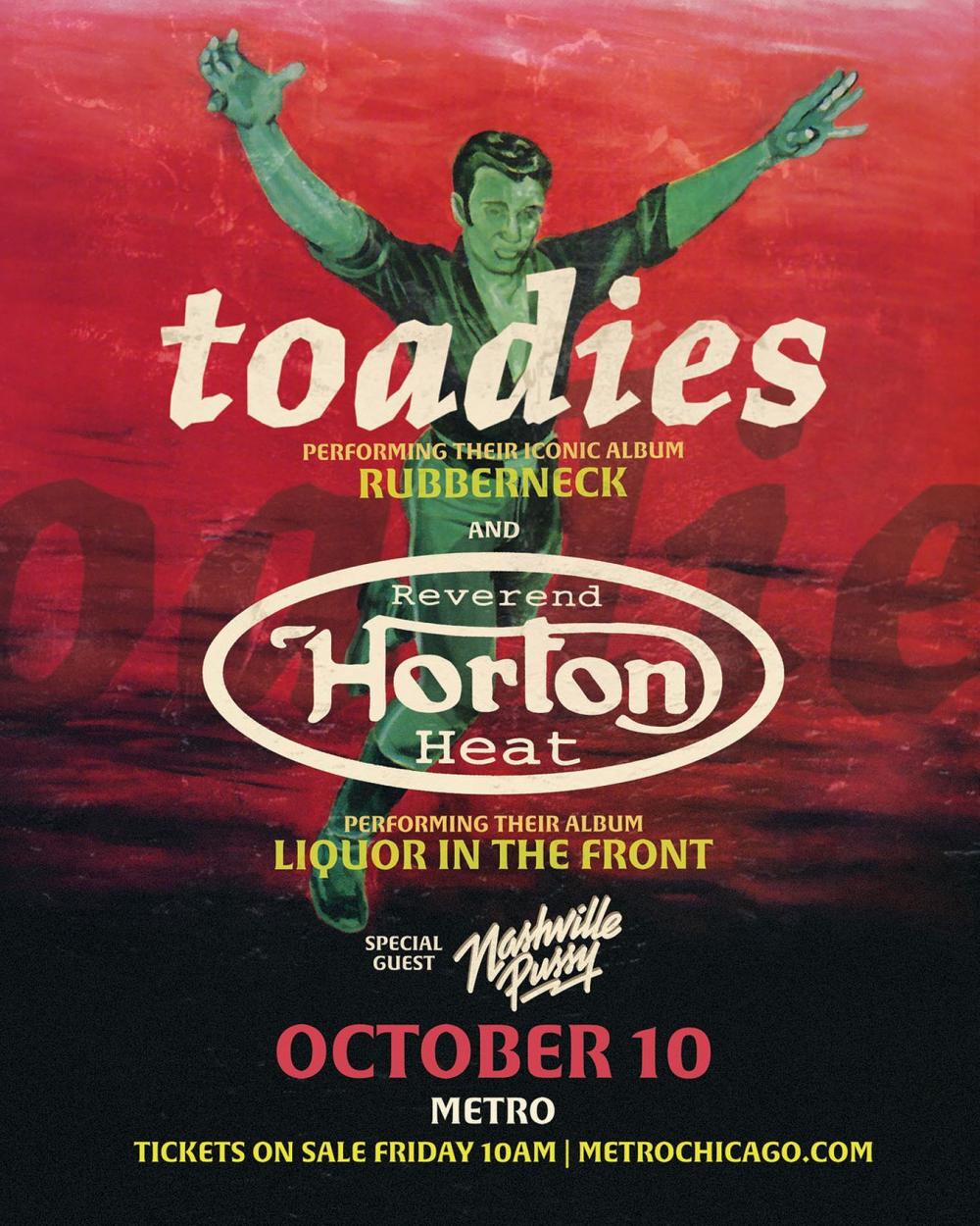Toadies with Reverend Horton Heat - October 10, 2021