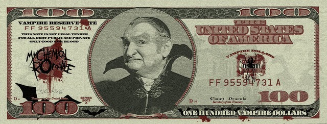 vampire hundred dollar bill