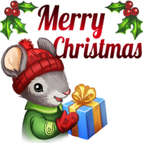 Merry Christmas mouse